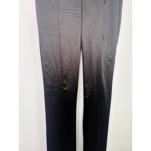 Zara Blck Satin Effect High Rise Split Leg Leggings Small High Rise Blogger Fave - Picture 5 of 9